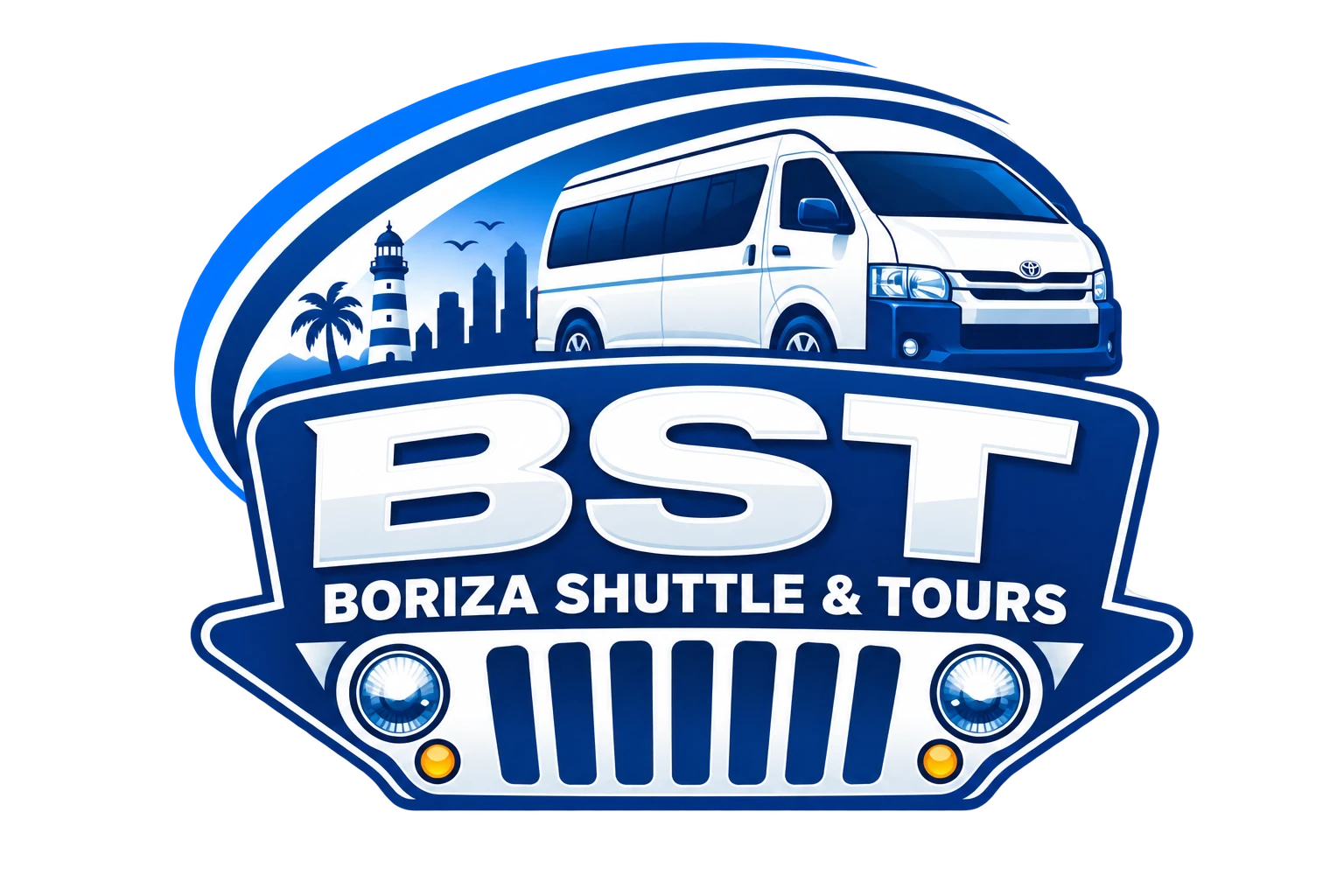 Boriza Shuttle and Tours identity used for the Borizago booking and operations platform